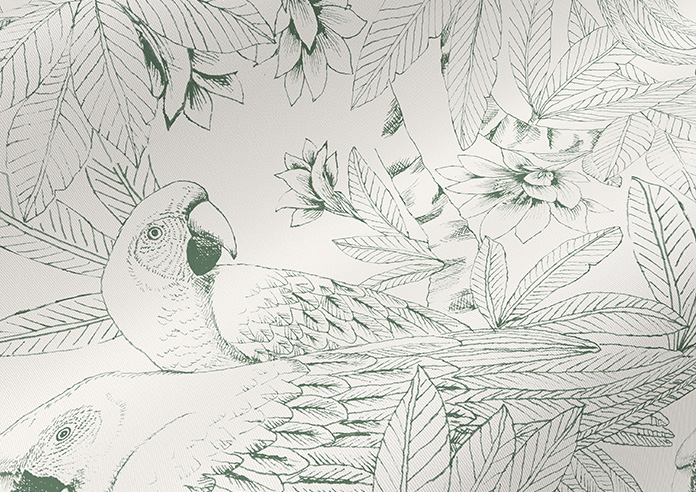 Peruvian Parrots, Cobalt - Roller Blind - Image 4